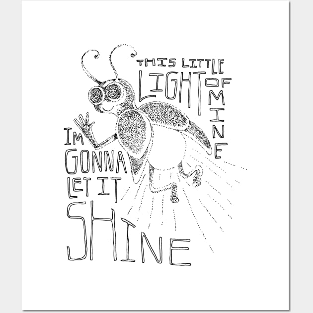 This Little Light of Mine I'm Gonna Let it Shine Wall Art by sixfootgiraffe